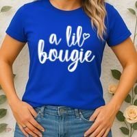 A Lil Bougie Melanin Poppin Black History Christmas Gift Women's T-Shirt thumb 2
