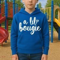 A Lil Bougie Melanin Poppin Black History Christmas Gift Kids Hoodie thumb 2