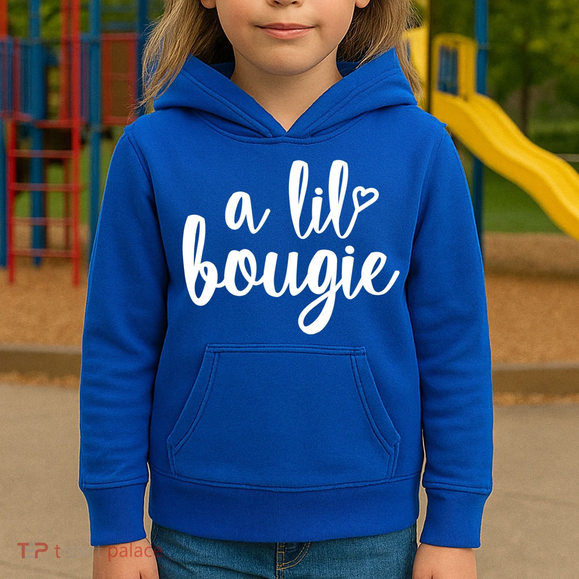 A Lil Bougie Melanin Poppin Black History Christmas Gift Kids Hoodie