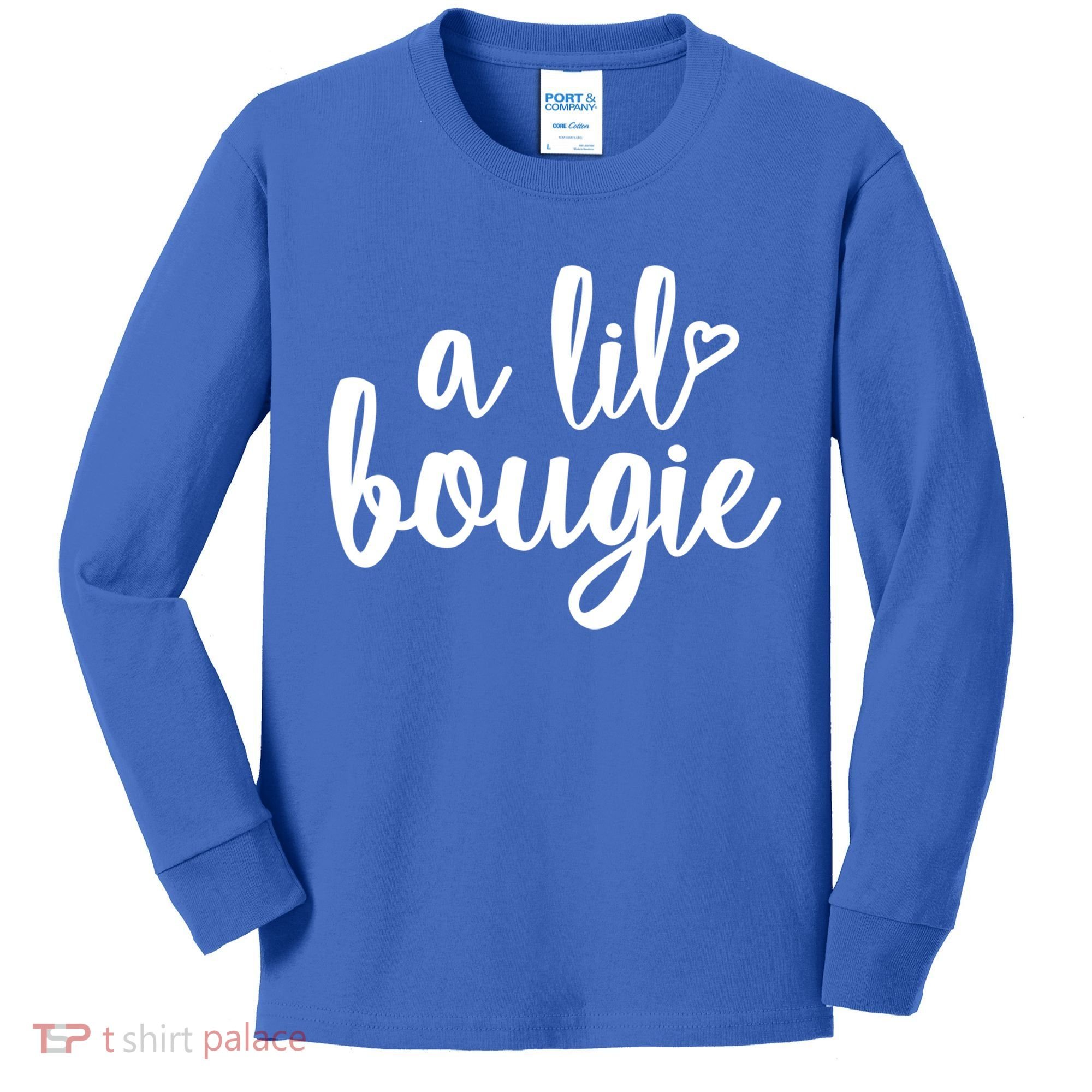 A Lil Bougie Melanin Poppin Black History Christmas Gift Kids Long Sleeve Shirt