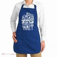 Always Late But Worth The Wait Great Gift Cool Typography Cool Gift Apron thumb 2