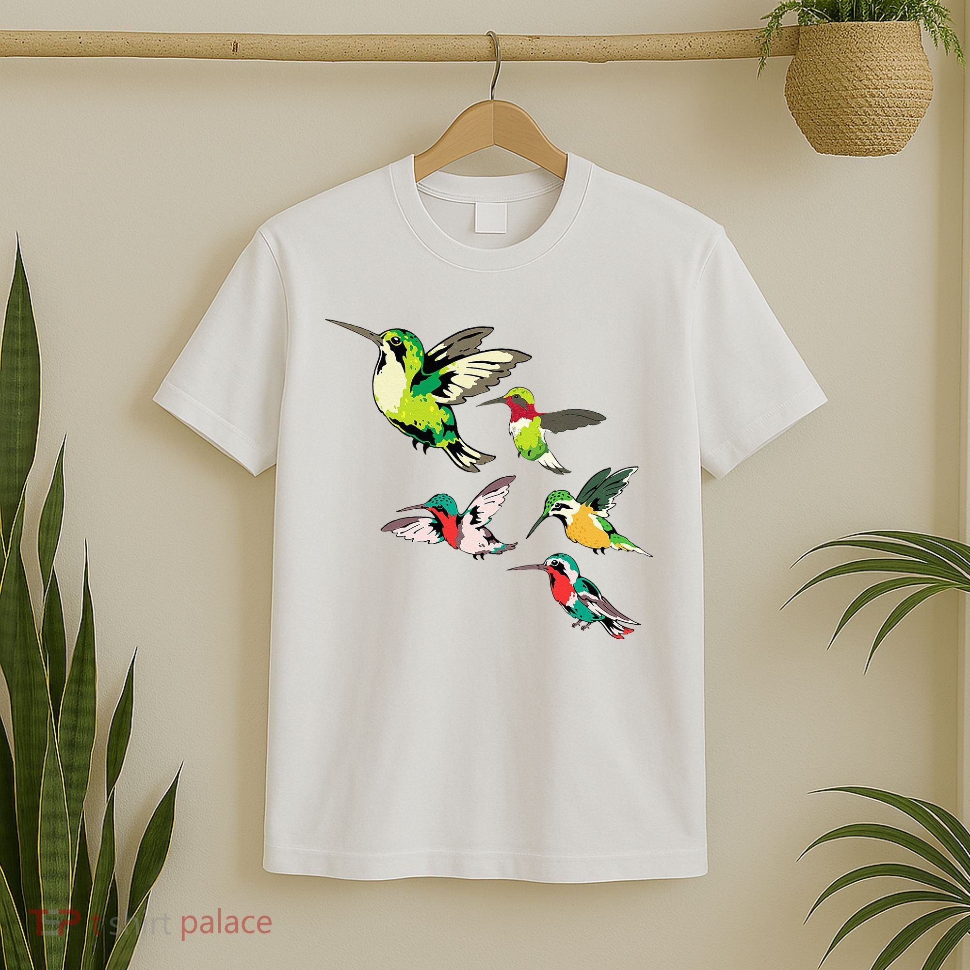 Animal Lover Birdwatching Beautiful Bird Hummingbird T-Shirt