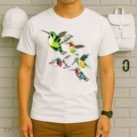 Animal Lover Birdwatching Beautiful Bird Hummingbird T-Shirt thumb 6