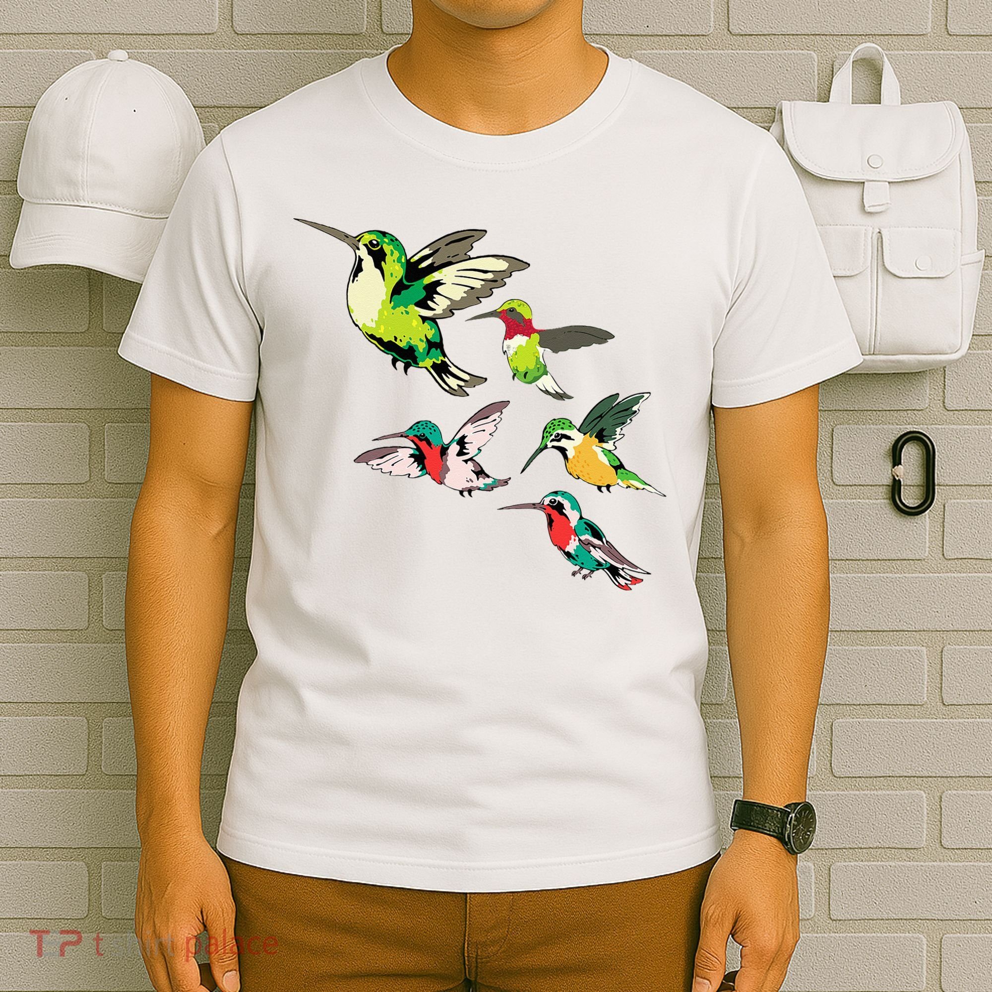 Animal Lover Birdwatching Beautiful Bird Hummingbird T-Shirt