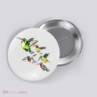 Animal Lover Birdwatching Beautiful Bird Hummingbird Button thumb 0