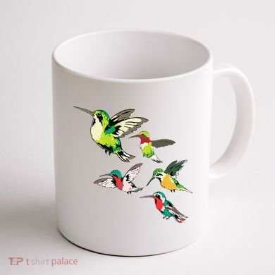 Animal Lover Birdwatching Beautiful Bird Hummingbird Coffee Mug back