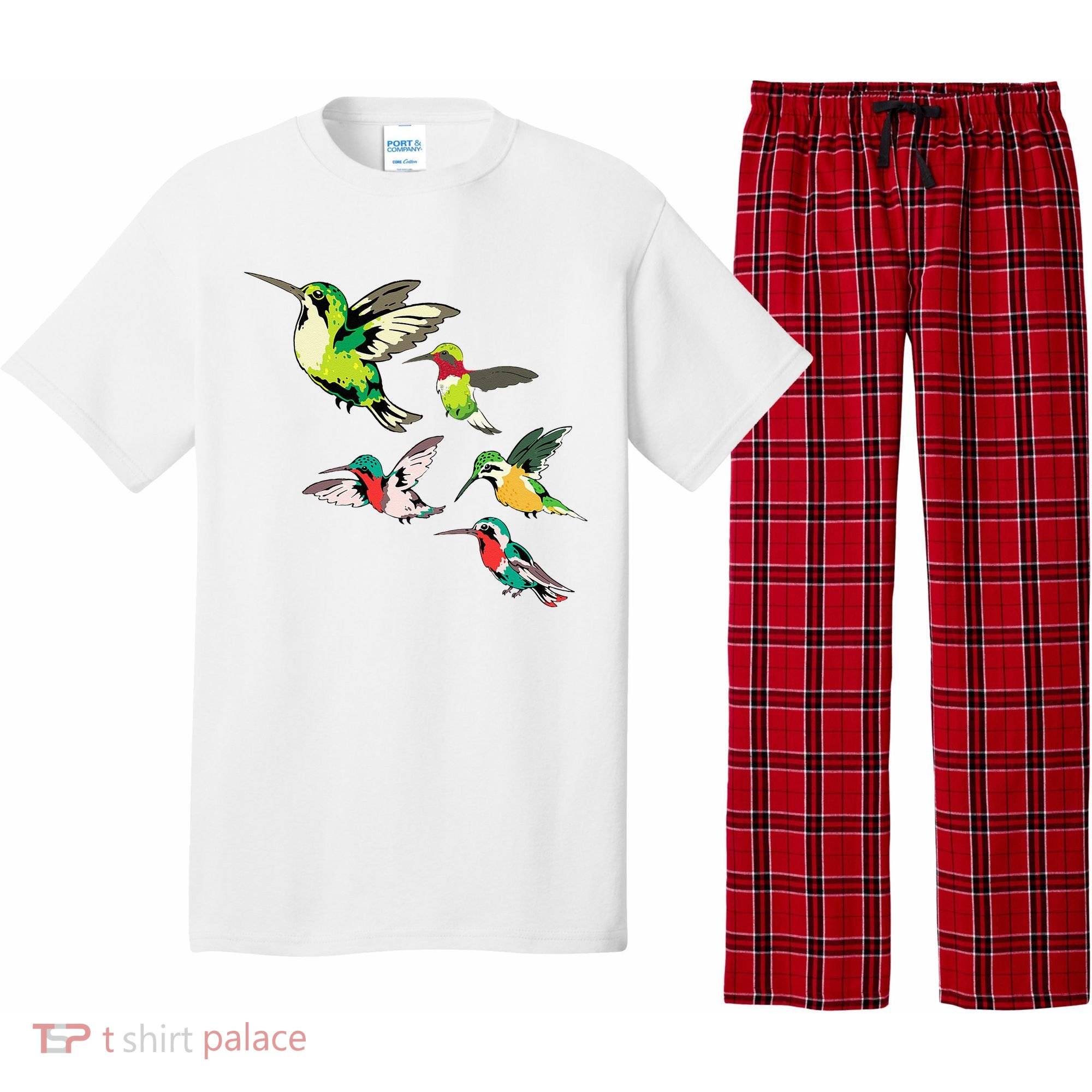 Animal Lover Birdwatching Beautiful Bird Hummingbird Pajama Set