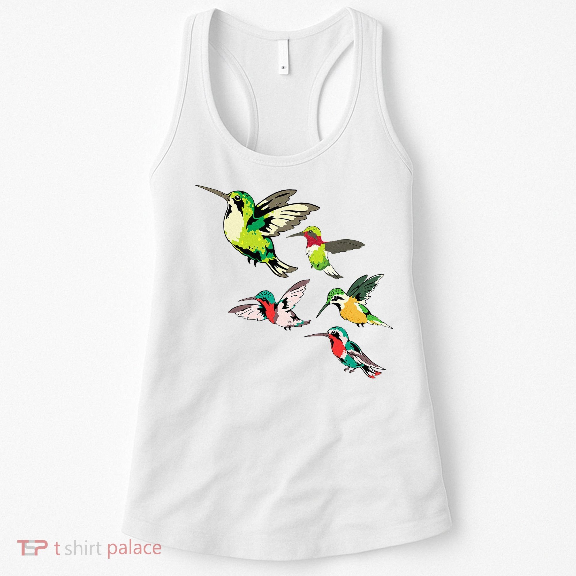 Animal Lover Birdwatching Beautiful Bird Hummingbird Women's Tank Top