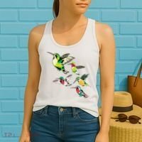 Animal Lover Birdwatching Beautiful Bird Hummingbird Women's Tank Top thumb 2