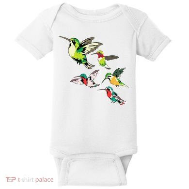 Animal Lover Birdwatching Beautiful Bird Hummingbird Baby Bodysuit