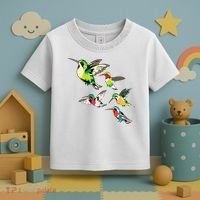 Animal Lover Birdwatching Beautiful Bird Hummingbird Toddler T-Shirt thumb 3