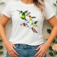 Animal Lover Birdwatching Beautiful Bird Hummingbird Women's T-Shirt thumb 2