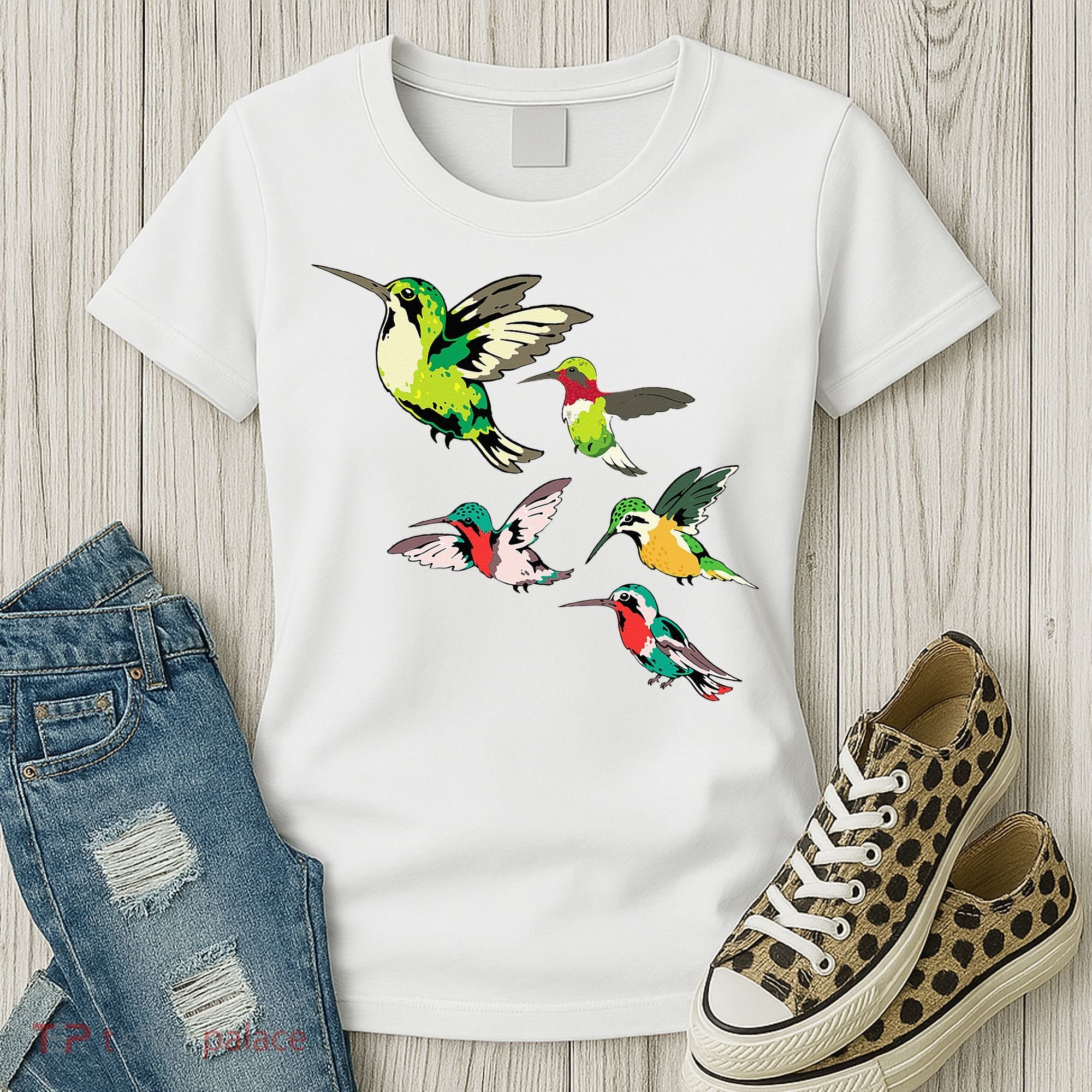 Animal Lover Birdwatching Beautiful Bird Hummingbird Women's T-Shirt