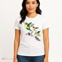 Animal Lover Birdwatching Beautiful Bird Hummingbird Women's T-Shirt thumb 4