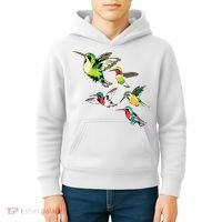 Animal Lover Birdwatching Beautiful Bird Hummingbird Kids Hoodie thumb 4