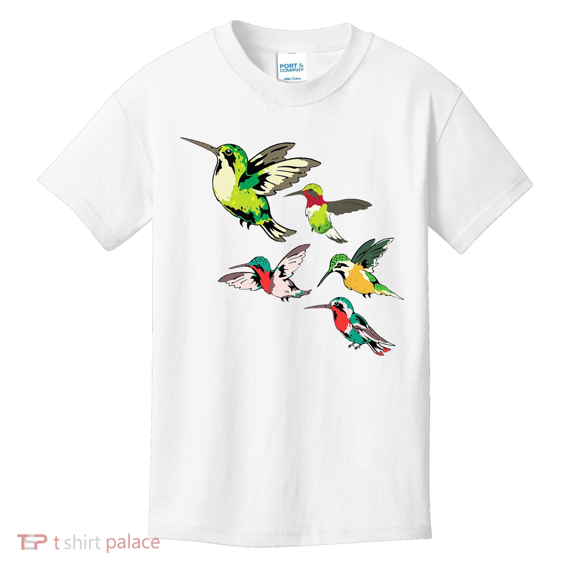 Animal Lover Birdwatching Beautiful Bird Hummingbird Kids T-Shirt