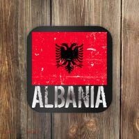 Albania Flag Albanians Soccer Football Team Coaster thumb 0