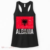Albania Flag Albanians Soccer Football Team Women's Tank Top thumb 0