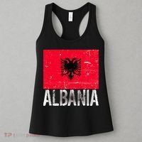 Albania Flag Albanians Soccer Football Team Women's Tank Top thumb 3