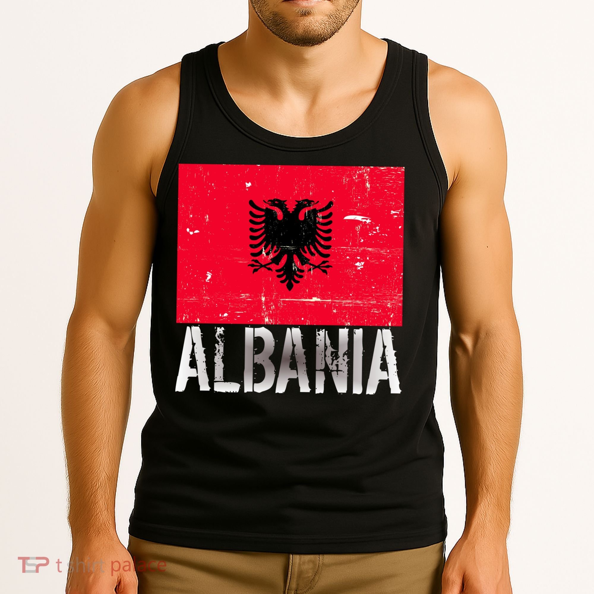 Albania Flag Albanians Soccer Football Team Tank Top