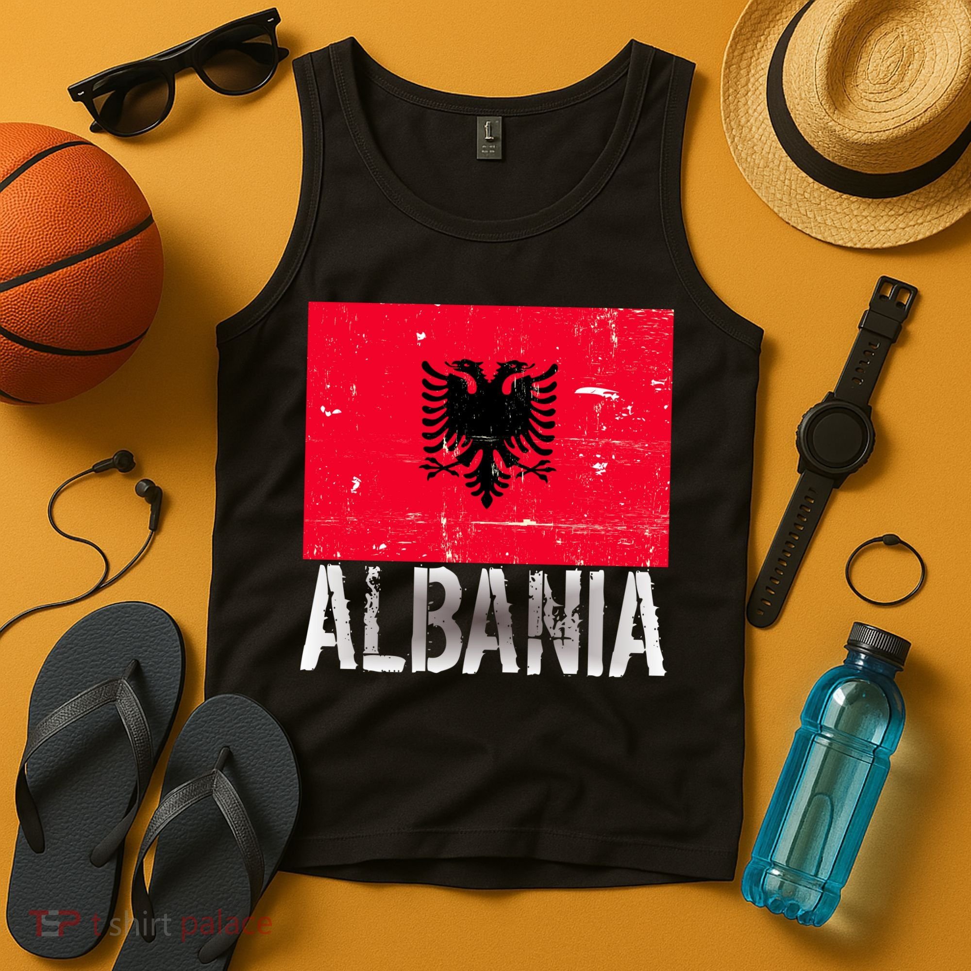 Albania Flag Albanians Soccer Football Team Tank Top