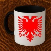 Albanian Flag Eagle Coffee Mug thumb 2