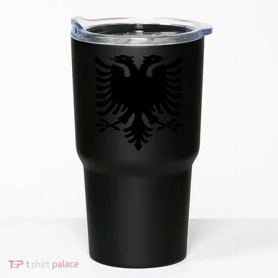 Albanian Flag Eagle Tumbler
