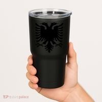 Albanian Flag Eagle Tumbler thumb 2