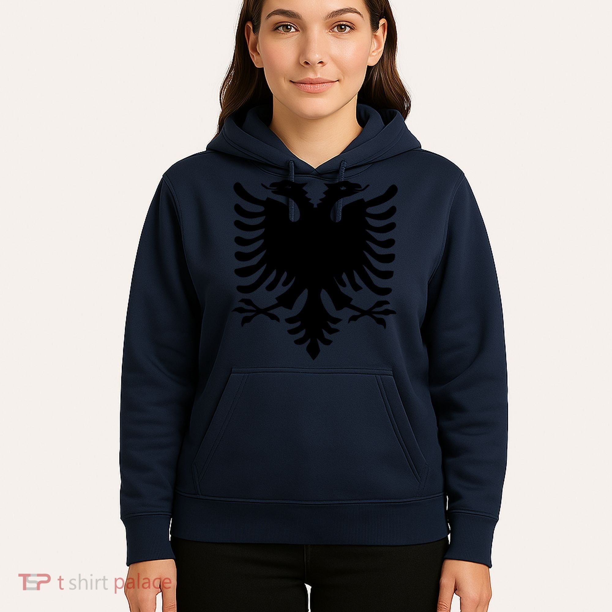 Albanian Flag Eagle Hoodie