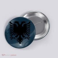 Albanian Flag Eagle Button thumb 0