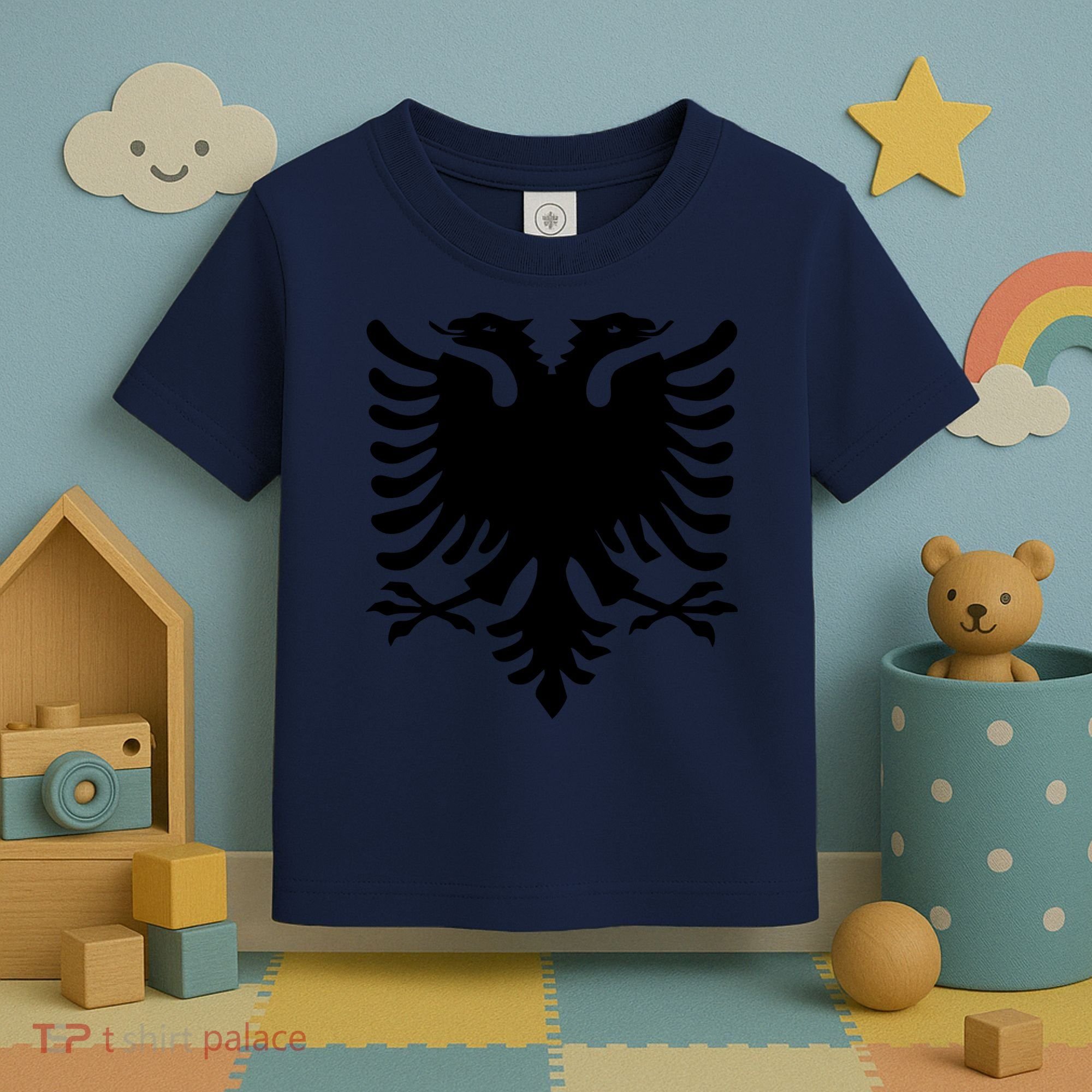 Albanian Flag Eagle Toddler T-Shirt