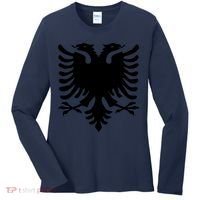 Albanian Flag Eagle Women's Long Sleeve Shirt thumb 0