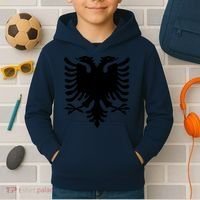 Albanian Flag Eagle Kids Hoodie thumb 2