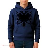 Albanian Flag Eagle Kids Hoodie thumb 4