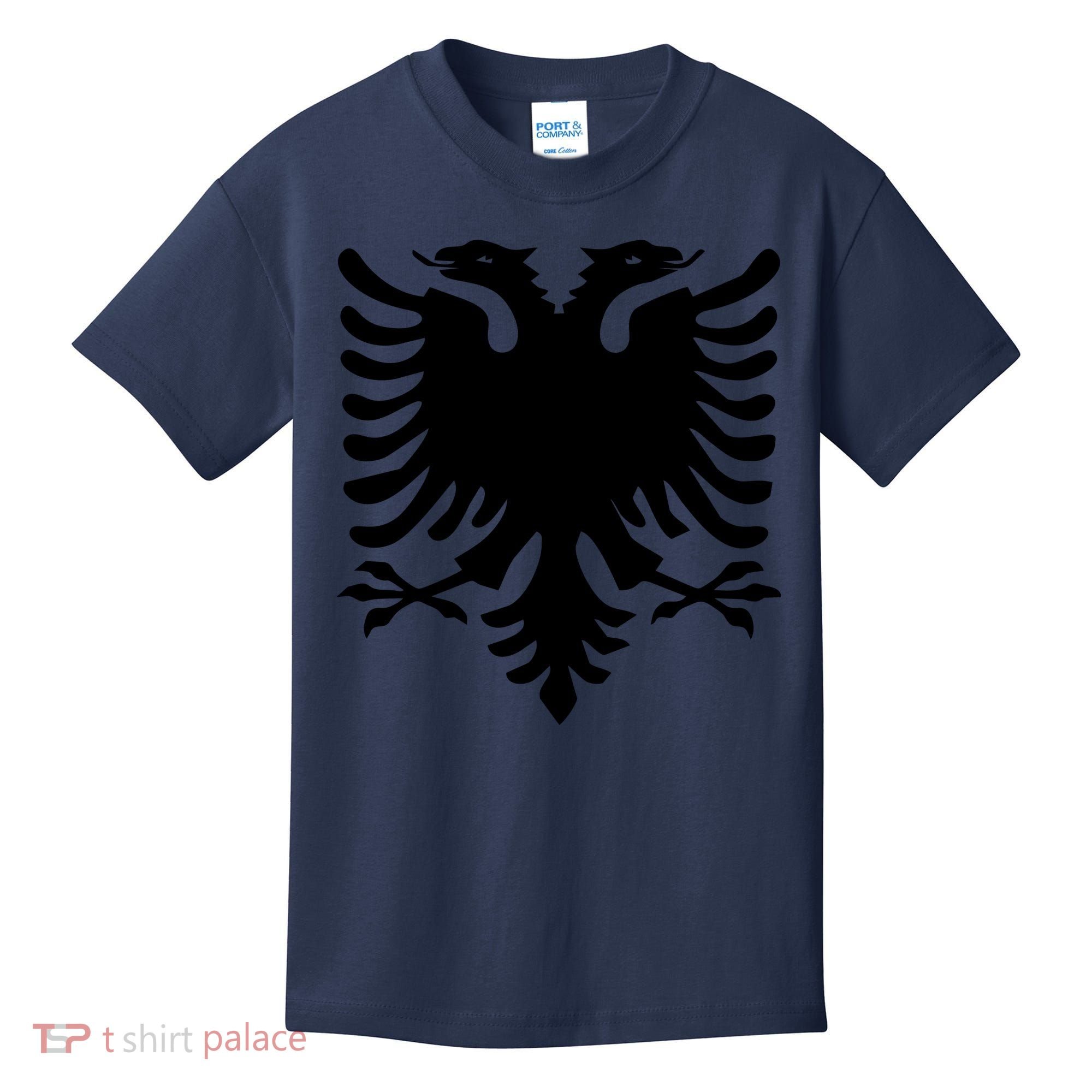 Albanian Flag Eagle Kids T-Shirt