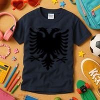 Albanian Flag Eagle Kids T-Shirt thumb 3