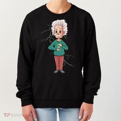 Albert Einstein Cartoon Women's Sweatshirt