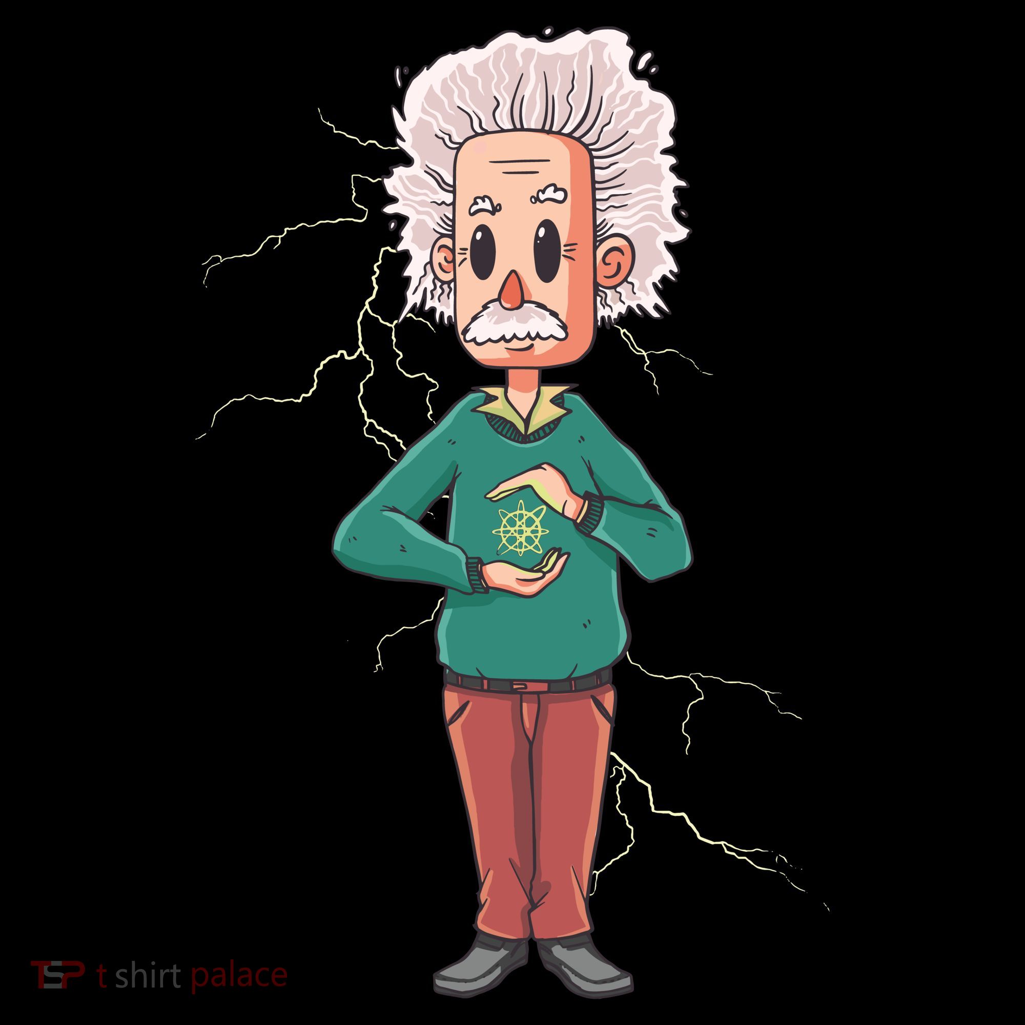 Albert Einstein Cartoon Backpack