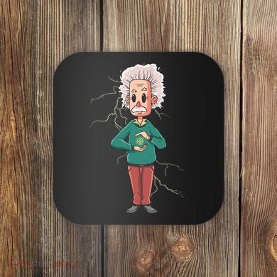Albert Einstein Cartoon Coaster