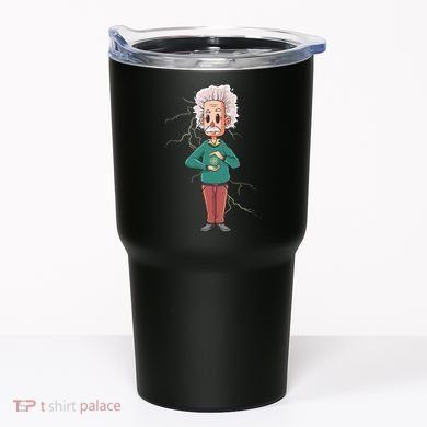 Albert Einstein Cartoon Tumbler