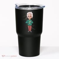 Albert Einstein Cartoon Tumbler thumb 0