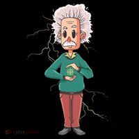 Albert Einstein Cartoon Mousepad thumb 1