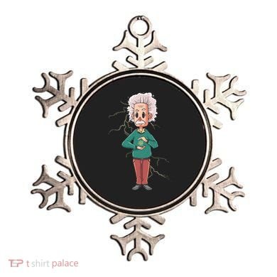 Albert Einstein Cartoon Ornament