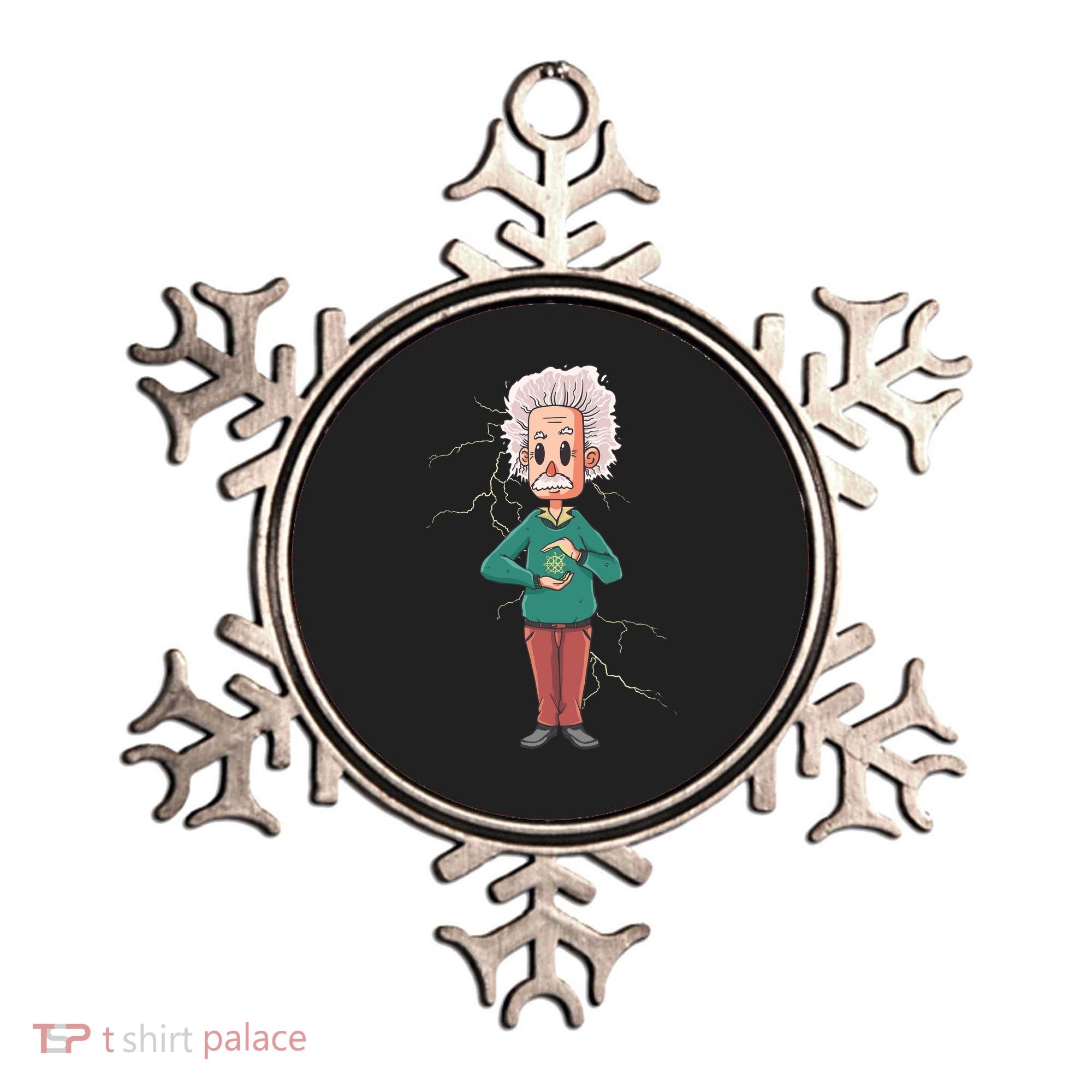 Albert Einstein Cartoon Ornament