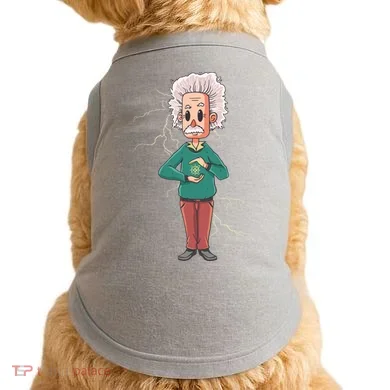 Albert Einstein Cartoon Doggie Tank