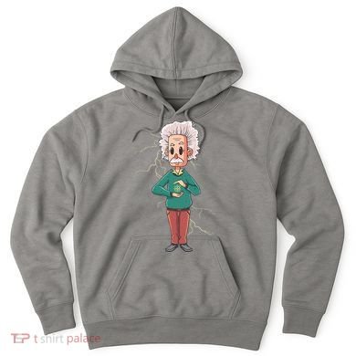 Albert Einstein Cartoon Hoodie