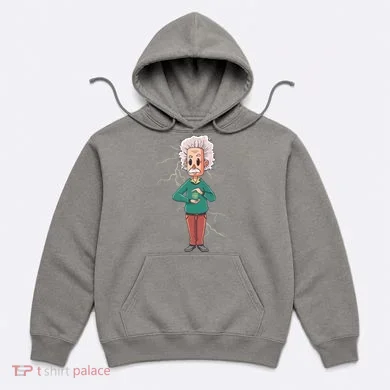 Albert Einstein Cartoon Hoodie