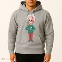 Albert Einstein Cartoon Hoodie thumb 2