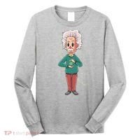 Albert Einstein Cartoon Long Sleeve Shirt thumb 0