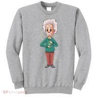 Albert Einstein Cartoon Sweatshirt thumb 0